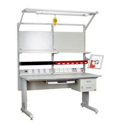 2250x750mm reçine seramik ayarlanabilir ESD Çalışma masası Antistatik çalışma masası