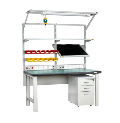2250x750mm reçine seramik ayarlanabilir ESD Çalışma masası Antistatik çalışma masası